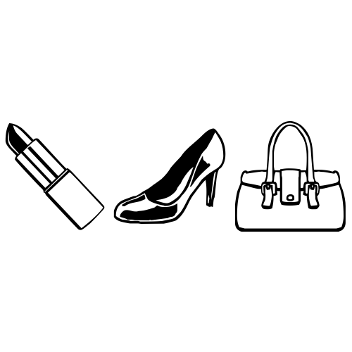 💄👠👜 Emoji Domain black and white Symbola rendering